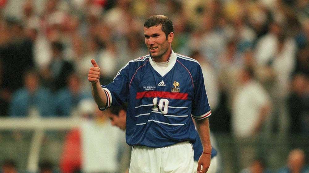 Zinedine Zidane xếp ở vị trí thứ 5
