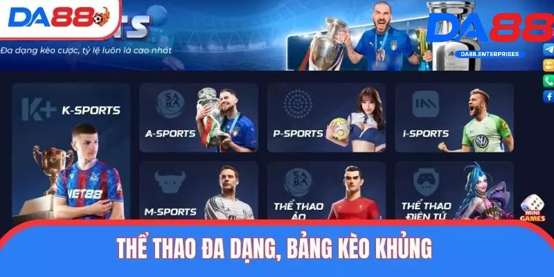 Trang Chủ 13 Sảnh thể thao DA88